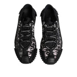 Dolce & Gabbana Black White NS1 Lace Up Low Top Sneakers Shoes MV7866-43