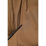 Dolce & Gabbana Brown Cotton Chino Mid Waist Men Jogger Pants PAN76665-52