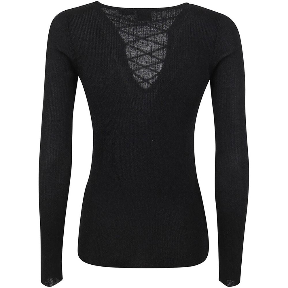 PINKO Black Viscose Sweater PI-15787-XS