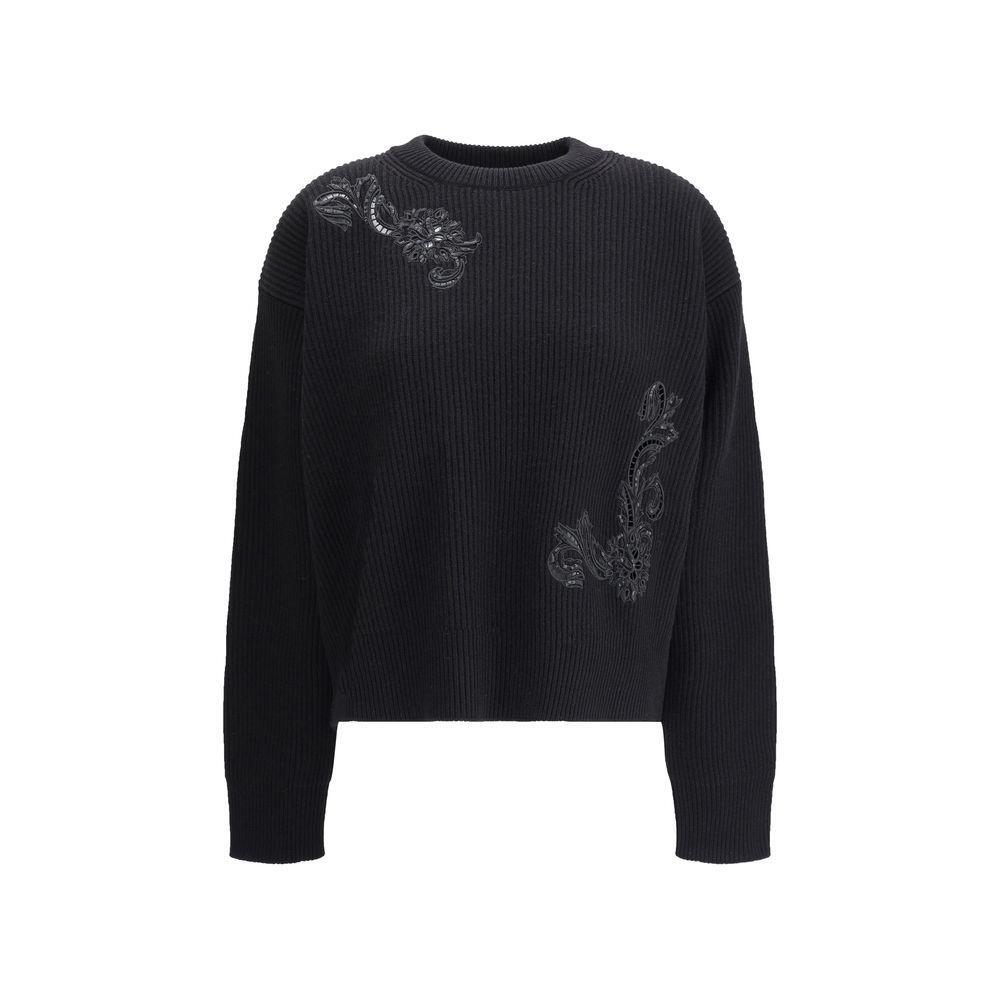 Versace Barocco Leaf Embroidered Sweater VE-10208881A154761B000-IT38 | S