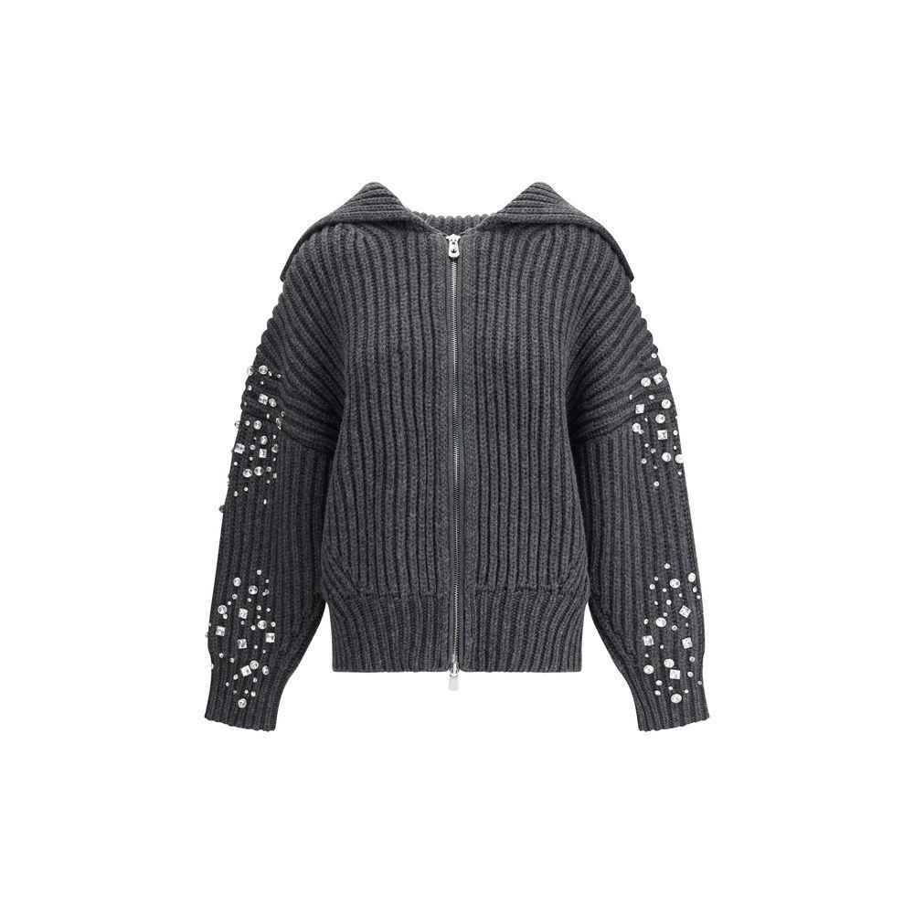 PINKO Rhinestones wool Cardigan PI-105638A2TRK07-M