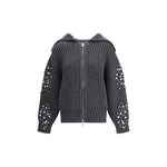 PINKO Rhinestones wool Cardigan PI-105638A2TRK07-M