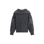 PINKO Rhinestones wool Cardigan PI-105638A2TRK07-M