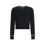 PINKO Rhinestone Cardigan PI-105686A2S4Z99-M