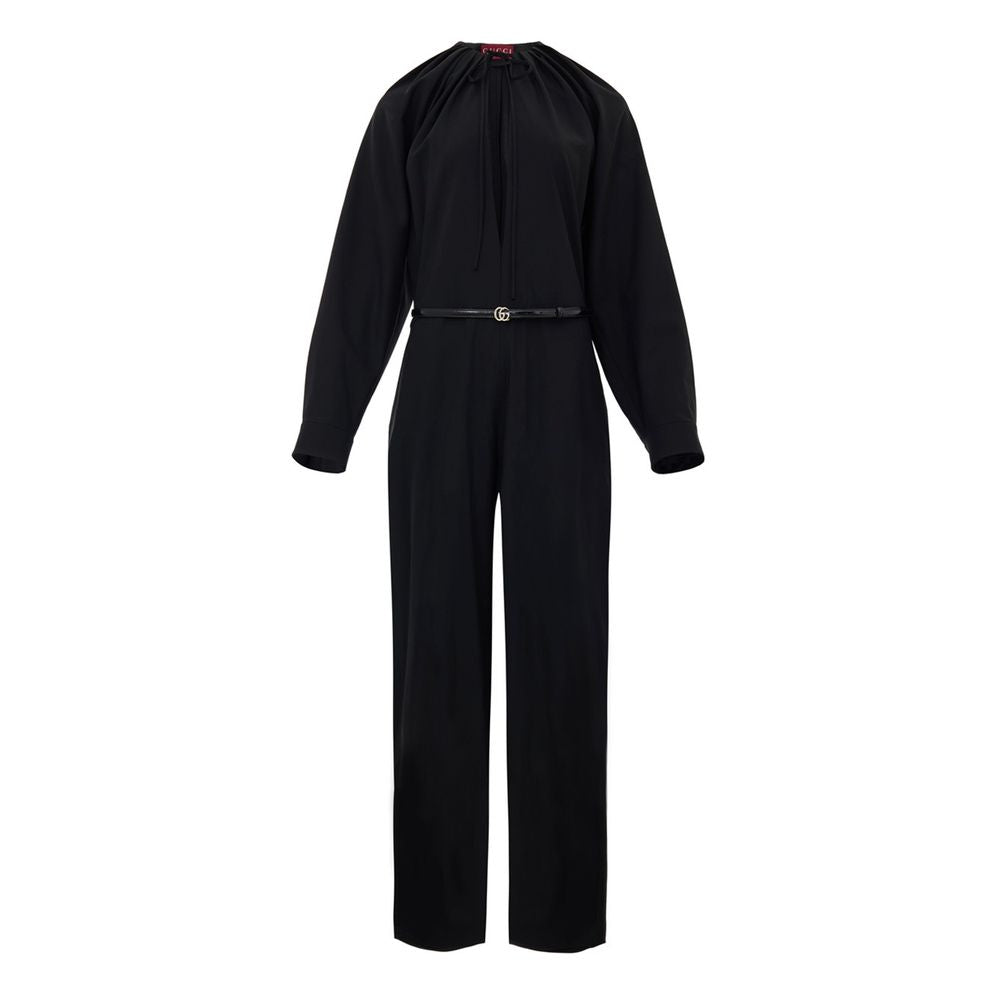 Gucci Black Wool Jumpsuit GU-9814676-IT42|M
