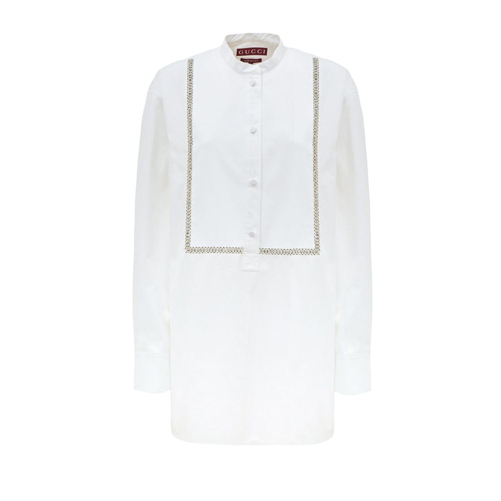Gucci White Cotton Shirt GU-9831666-IT44|L
