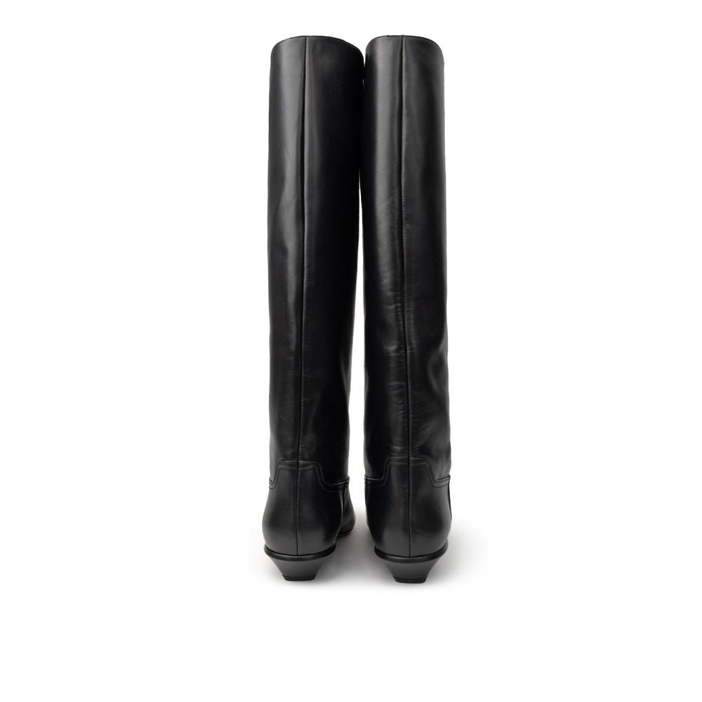 Paris Texas Black Leather Boot PA-9994676-EU41/US11