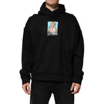 Dolce & Gabbana Black Printed Hoodie Crystal Embellished Jacket TSH90784-XL