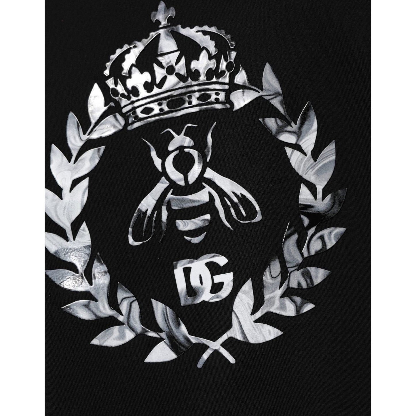 Dolce & Gabbana Black Cotton DG Logo Crew Sweatshirt Sweater TSH90785-54