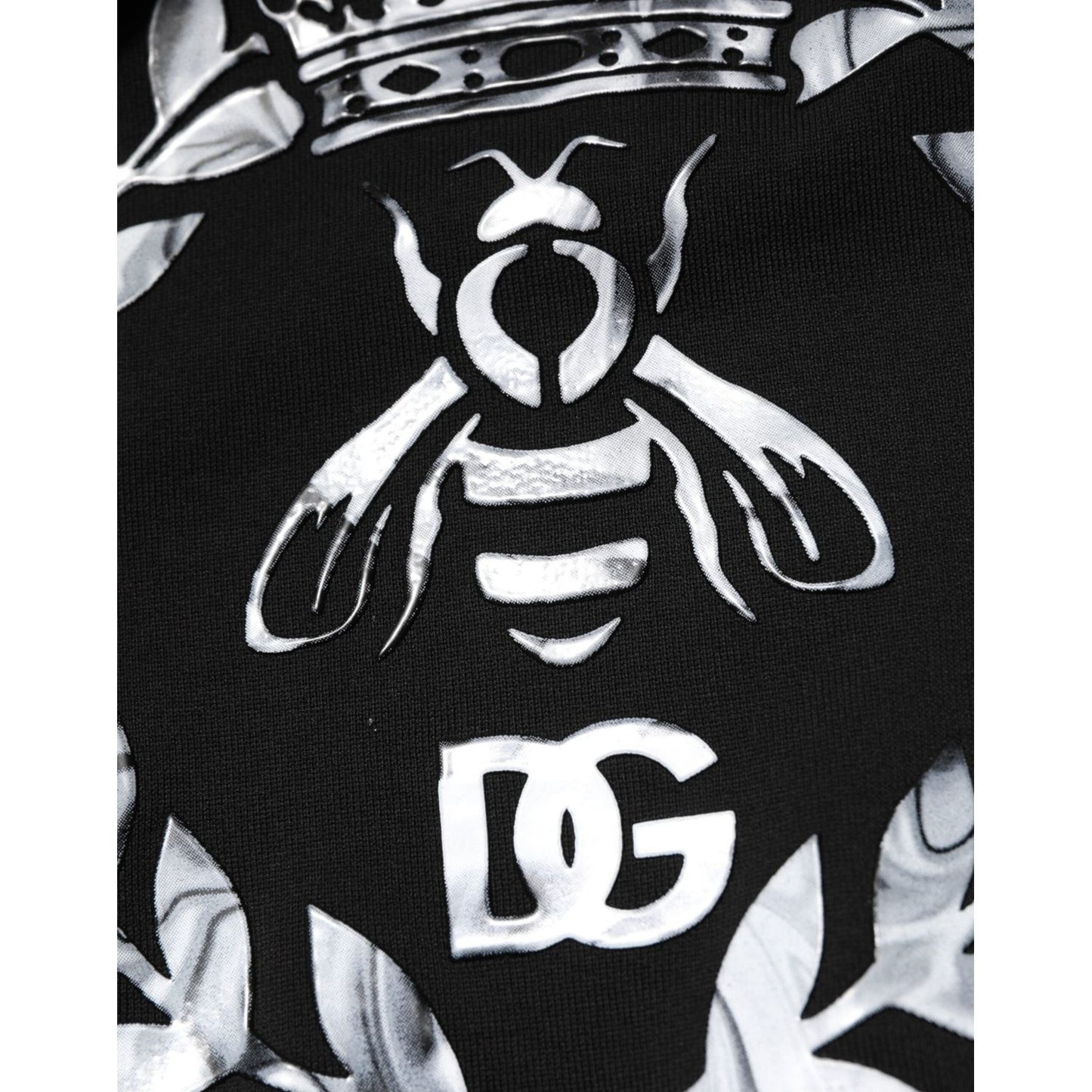 Dolce & Gabbana Black Cotton DG Logo Crew Sweatshirt Sweater TSH90785-54