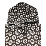 Dolce & Gabbana Brown White DG Logo Short Hoodie Sweater TSH91201-52