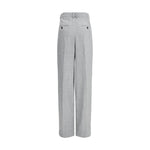 Saint Laurent Wool wide leg Pants SA-824389Y7K179787-IT38 | S