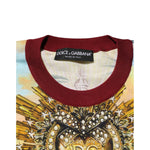 Dolce & Gabbana Tropical Heart Crown Silk Pullover Sweater TSH91261-48