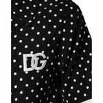 Dolce & Gabbana Black Polka Dot Short Sleeves Collared Polo T-shirt TSH90581-S