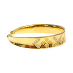 Nialaya CZ Gold Sterling 925 Silver Bangle Bracelet Bracelet