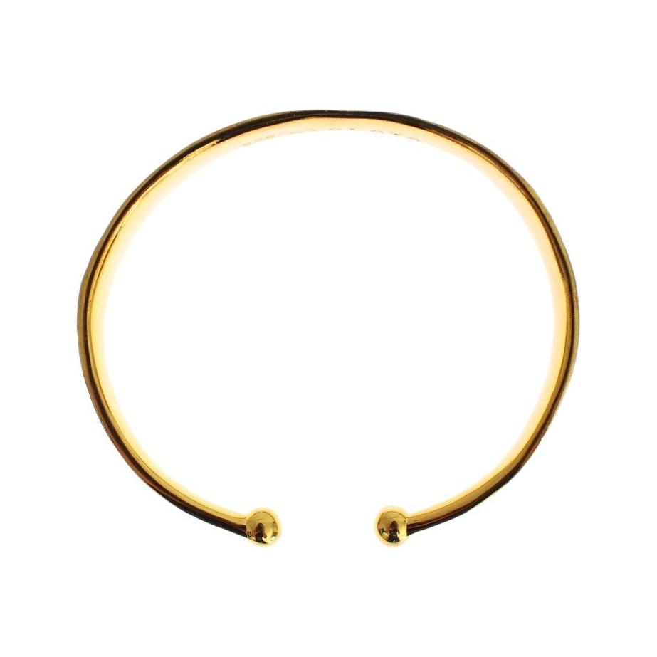 Nialaya CZ Gold Sterling 925 Silver Bangle Bracelet Bracelet