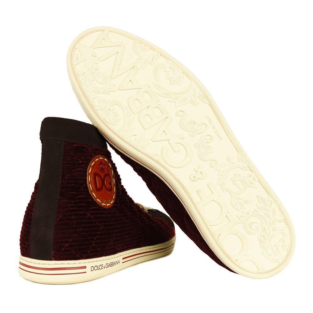 Dolce & Gabbana Red Calfskin Sneaker DO-11248-EU44/US11