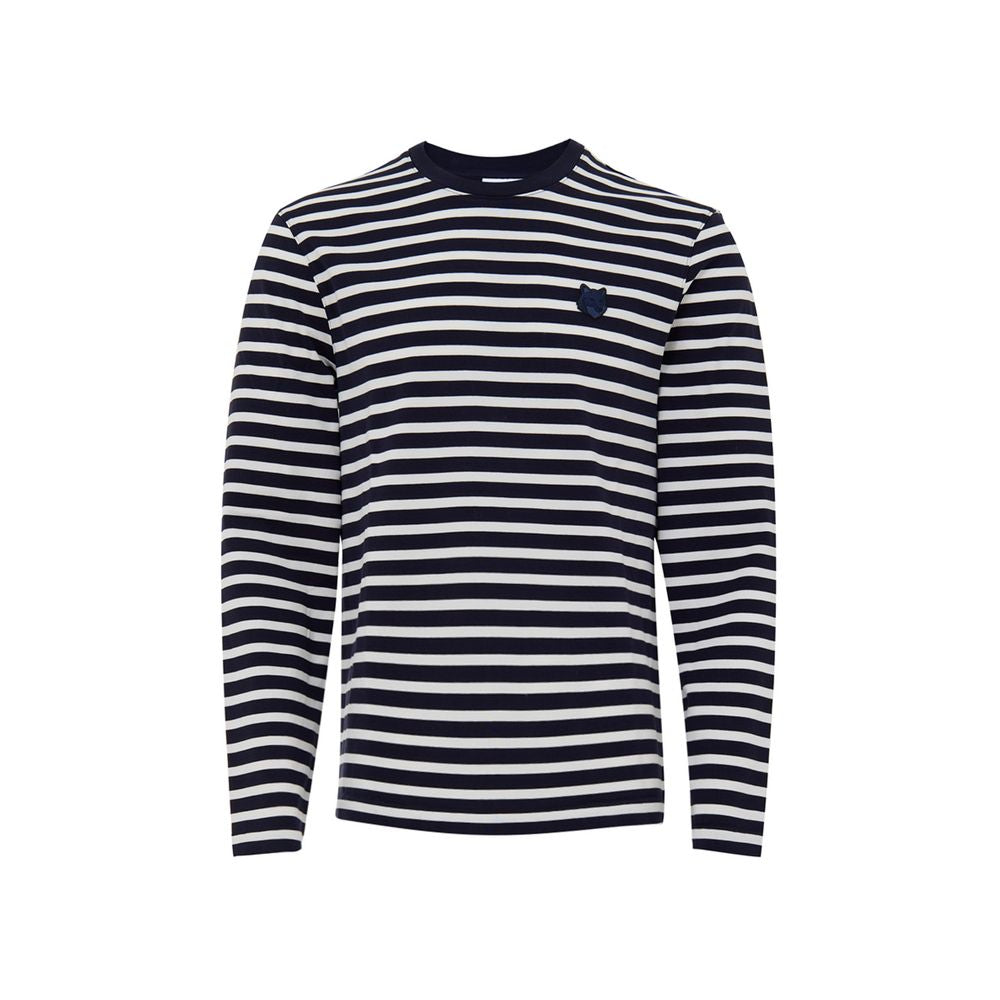Maison Kitsuné Blue Cotton Long Sleeve MA-9916673-M