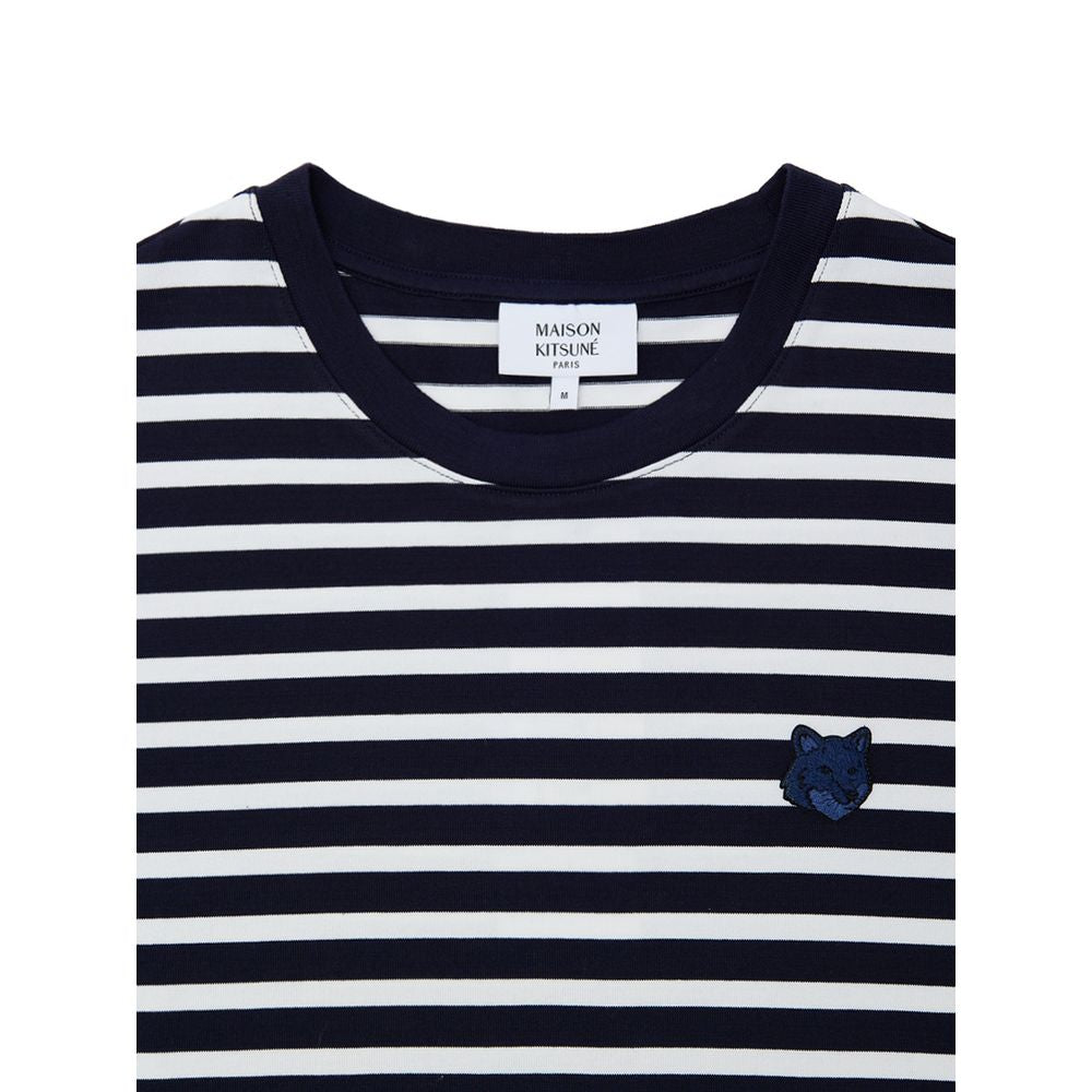 Maison Kitsuné Blue Cotton Long Sleeve MA-9916673-M