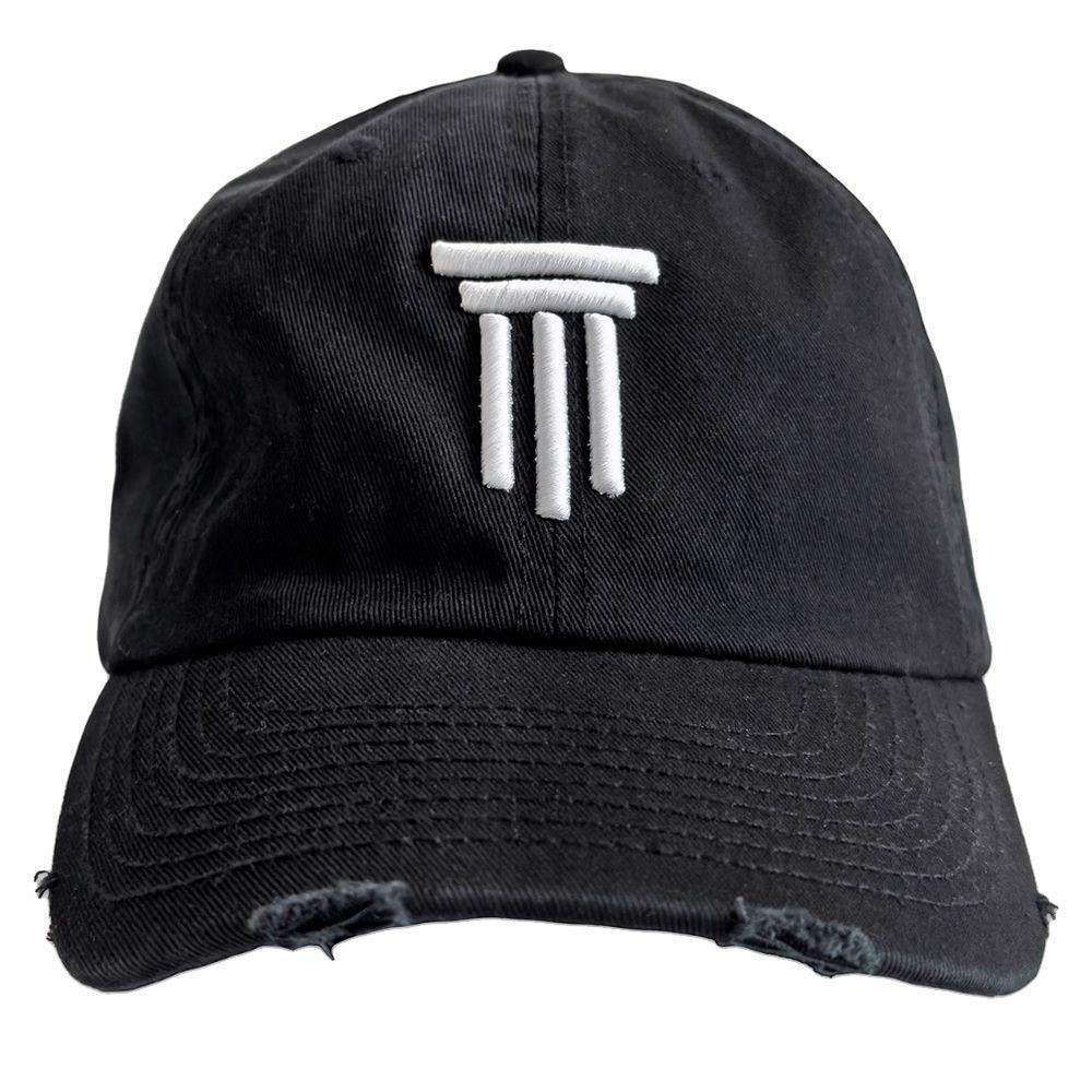 Diego Venturino Black Cotton Hats & Cap DI-15873-UNI