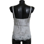 Dolce & Gabbana Green Silk Lace Dress Chemisole Lingerie BIK246-XS