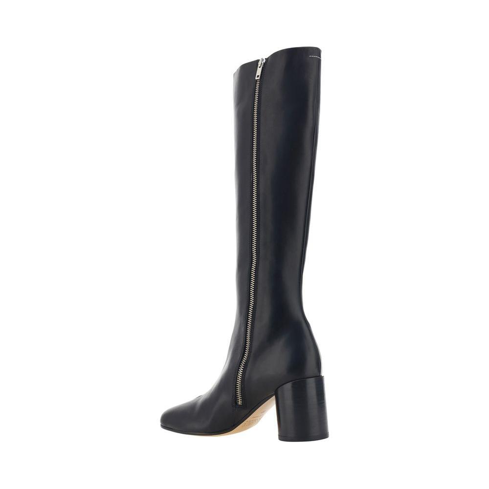 MM6 Leather Boots MM-S59WW0110P5000T8013-EU36/US6