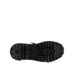 Dolce & Gabbana Black White Padded Mid Calf Lace Up Boots Shoes LA12813 -39