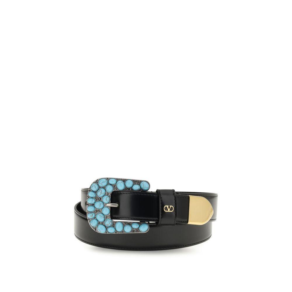 Valentino Garavani VLogo Belt VA-7W2T0SQ2EQV0NO-85 CM / 34 INCHES