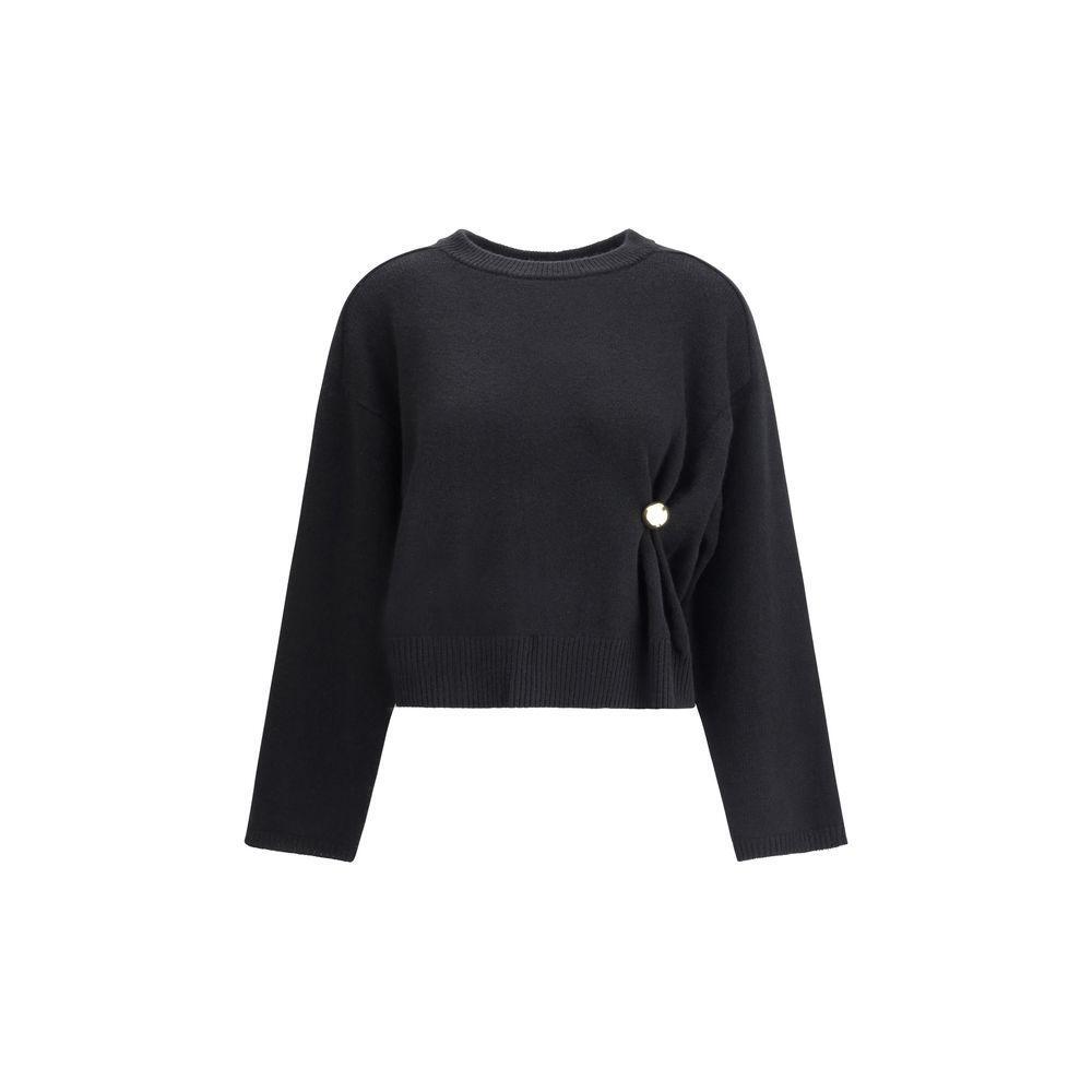 Loulou De Saison Draped Sweater LO-BILLBLACK-M
