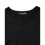 Dolce & Gabbana Black Logo Patch Cotton Crew Neck T-shirt TSH91023-48