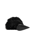 Dolce & Gabbana Black Faux Fur Pointed Knee High Stiletto Boots Shoes LA12891-39