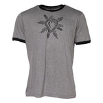 Dolce & Gabbana Gray Sacred Heart Cotton Crew Neck T-shirt TSH91057-52