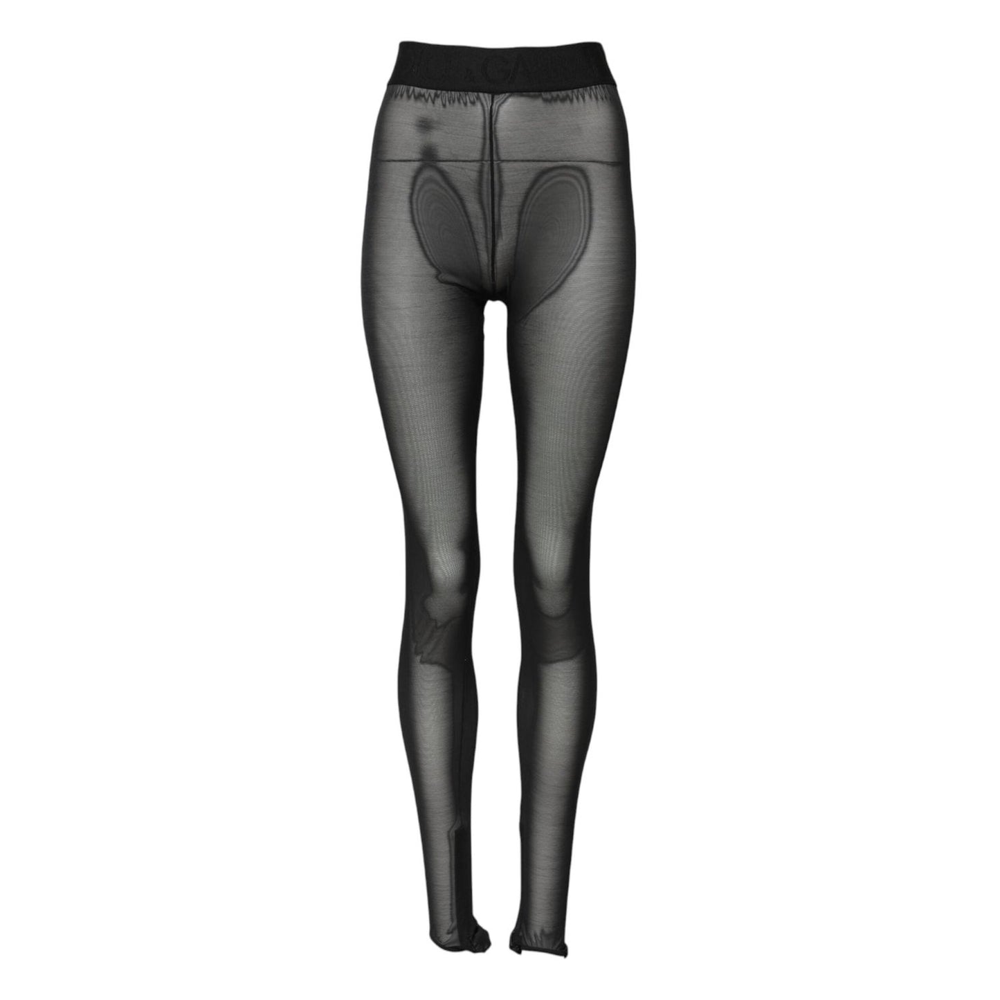 Dolce & Gabbana Black Nylon Leggings Stretch Pants PAN76551-38