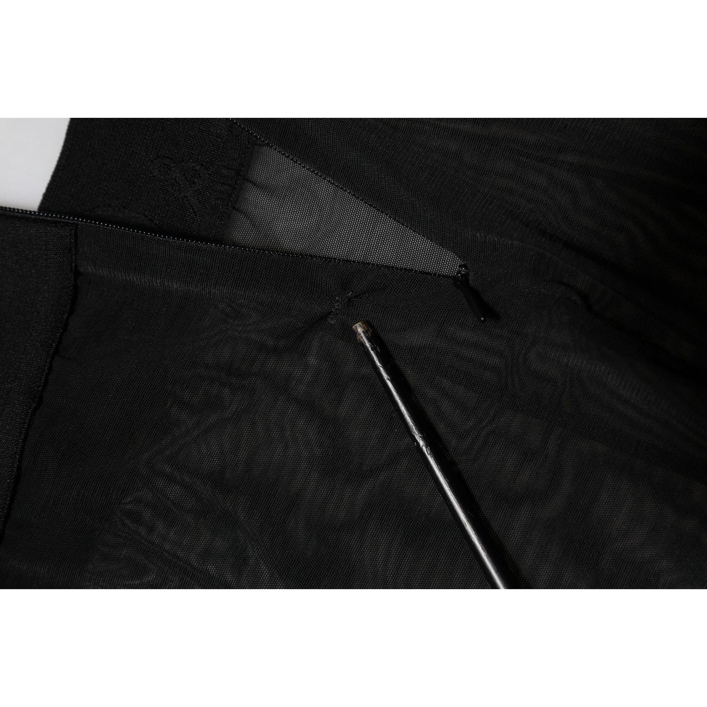 Dolce & Gabbana Black Nylon Leggings Stretch Pants PAN76551-38