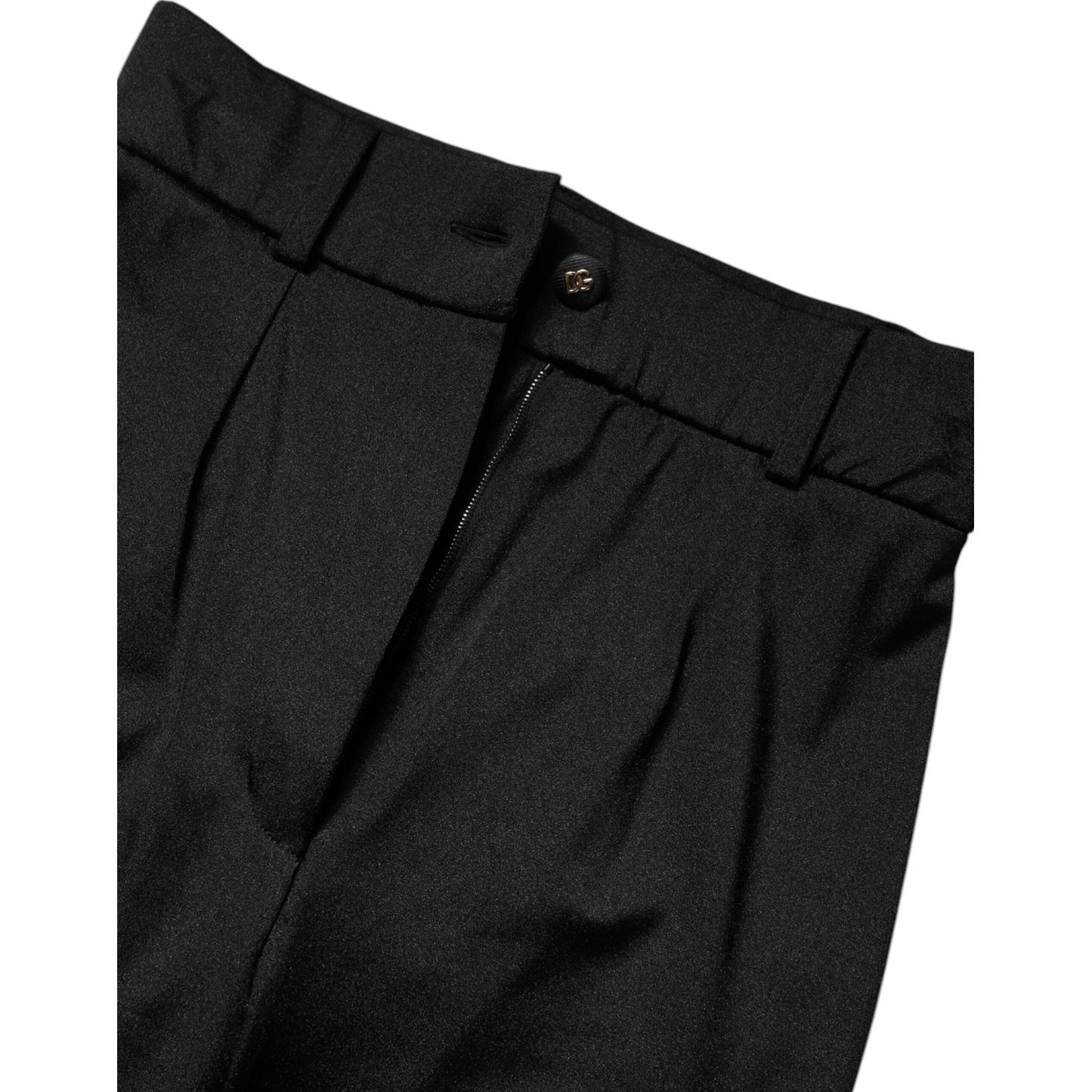 Dolce & Gabbana Black Nylon Leggings Stretch Pants PAN76751-48