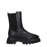 Stuart Weitzman Black Leather Ankle Boots