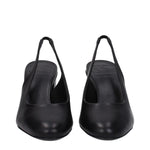 Max Mara Black Leather High Heel Pumps