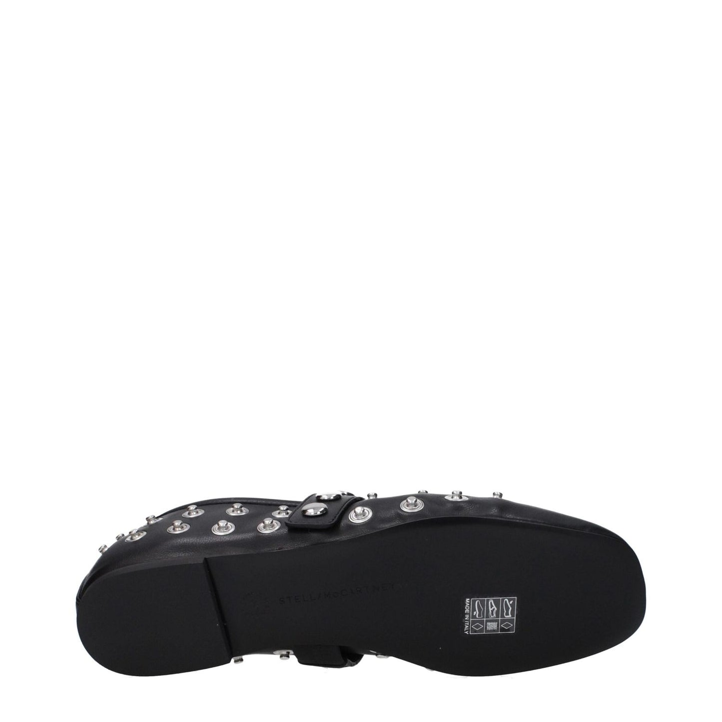 Stella McCartney Black Leather Ballet Flats ST-10027111416073-EU36.5/US6.5