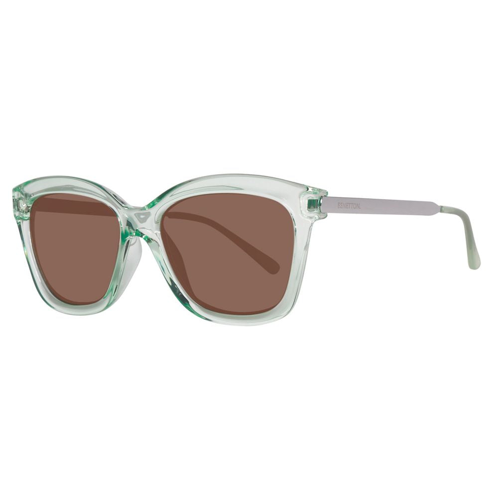 Benetton Green Resin Sunglasses BEBE988S02AC