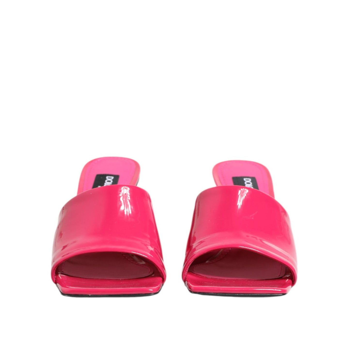 Dolce & Gabbana Pink Open Toe Block Heel Mules Sandals Shoes LA12801-36