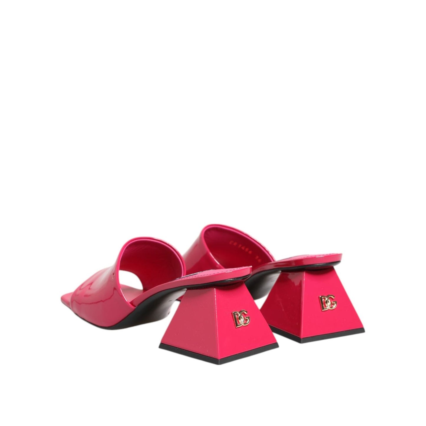 Dolce & Gabbana Pink Open Toe Block Heel Mules Sandals Shoes LA12801-36