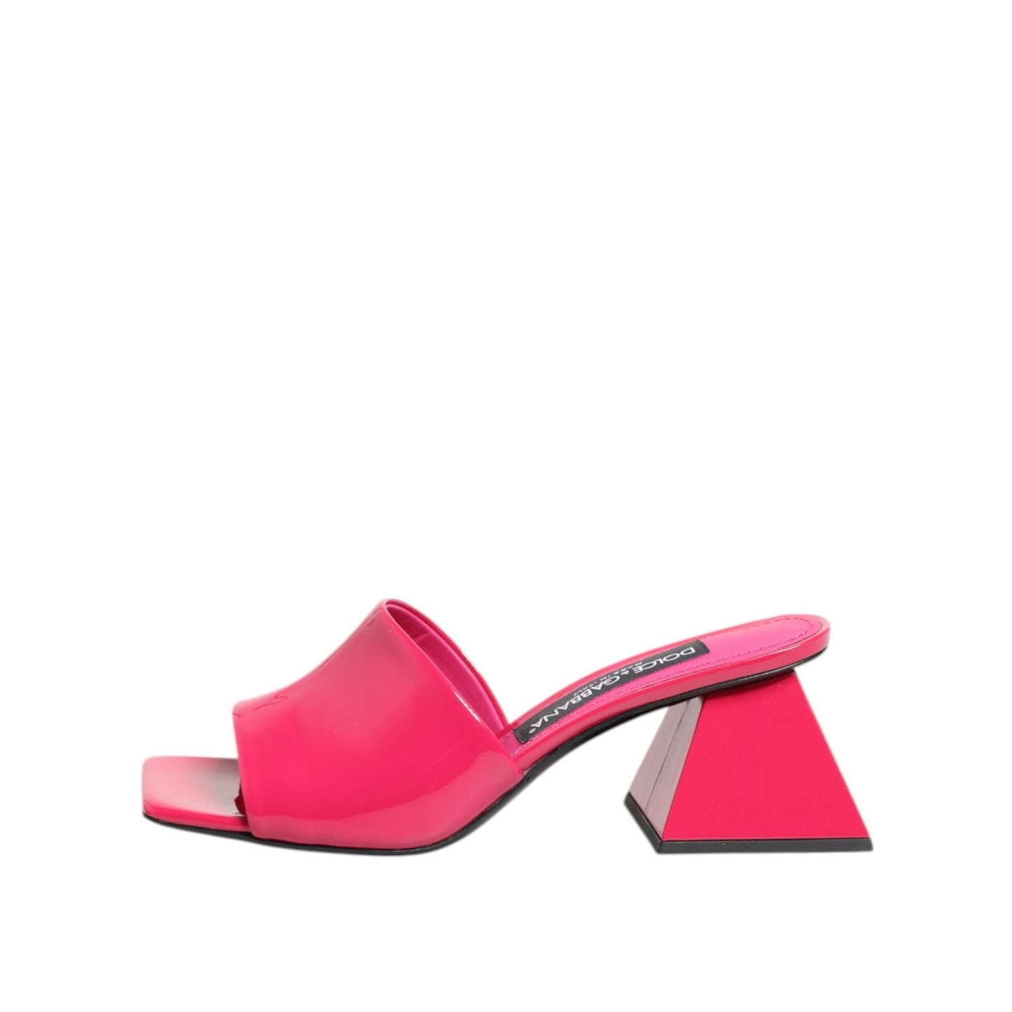 Dolce & Gabbana Pink Open Toe Block Heel Mules Sandals Shoes LA12801-36