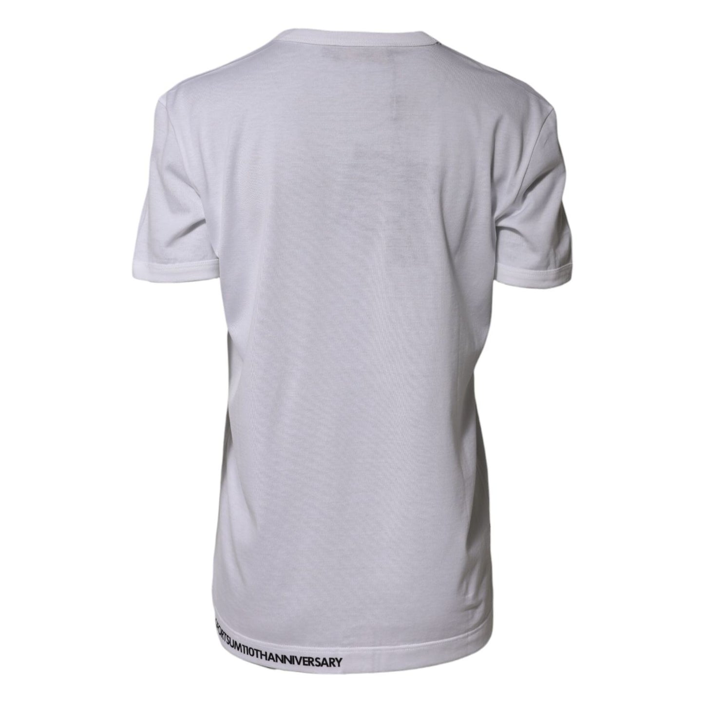 Dolce & Gabbana White DG Loves Moscow Cotton Crew Neck T-shirt TSH90698-36