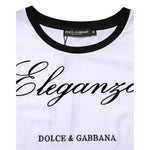 Dolce & Gabbana White Eleganza Cotton Crew Neck Tee T-shirt TSH90743-46