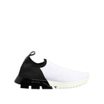 Dolce & Gabbana White Black Low Top Sorrento Sneakers Shoes LA12814-35