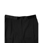 Dolce & Gabbana Black Wool HighWaist Tapered Trouser Pants PAN76274-48