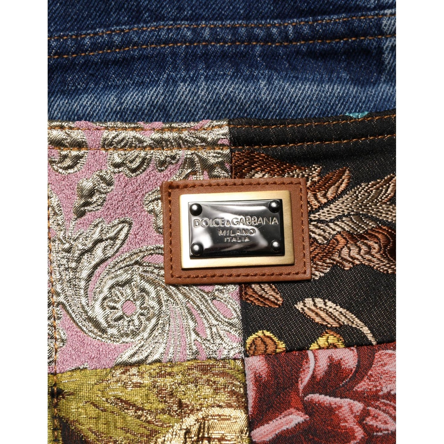 Dolce & Gabbana Blue Tattered High Waist Women Denim Jeans PAN76669-44