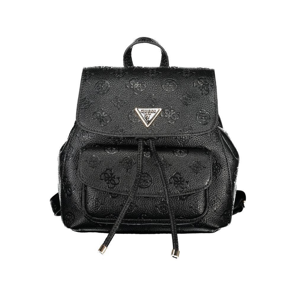 Guess Jeans Black Polyethylene Backpack GU-32215