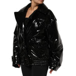 Dolce & Gabbana Polyester Black Quilted Puffer Coat Jacket JKT41505-38