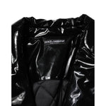 Dolce & Gabbana Polyester Black Quilted Puffer Coat Jacket JKT41505-38